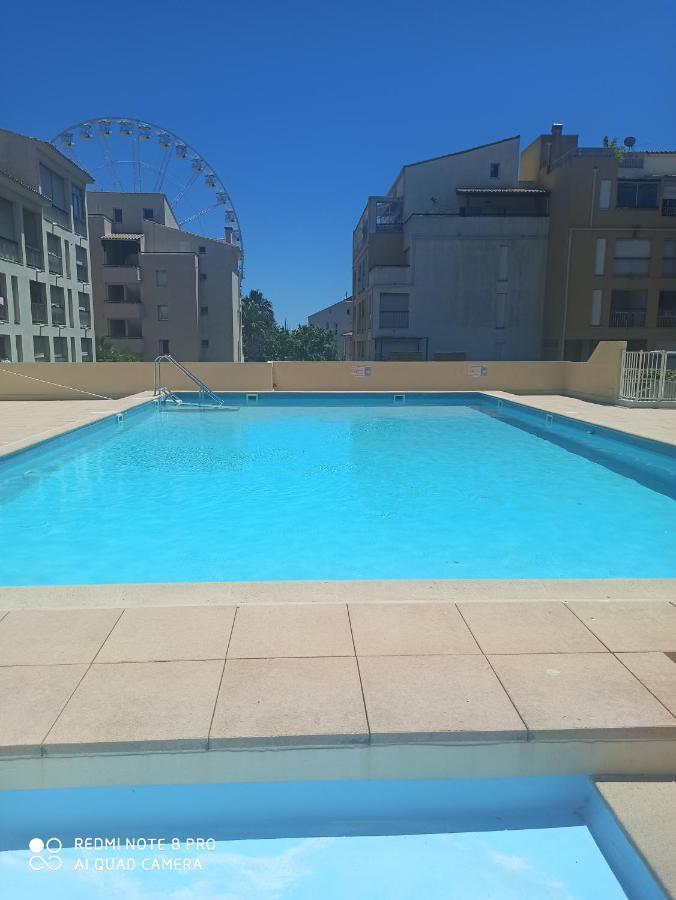 Port Studio Piscine, Parking, Prive,Navette Aeroport Agde Exterior photo